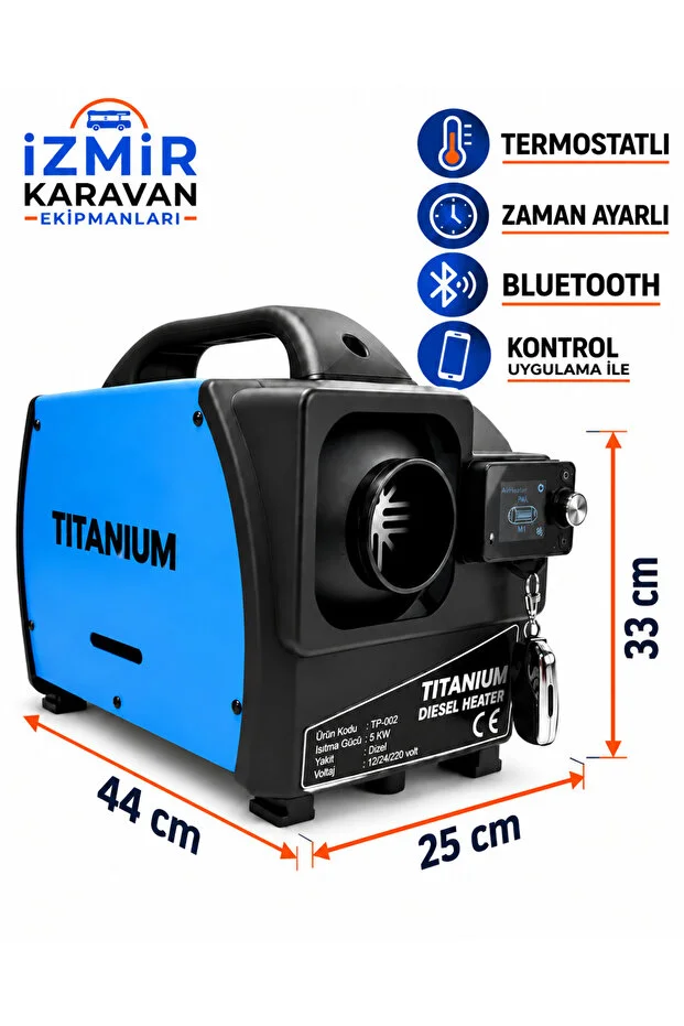 Çanta Tipi Webasto Dizel Isıtıcı Taşınabilir Bluetooth,lu 12/24/220 Volt